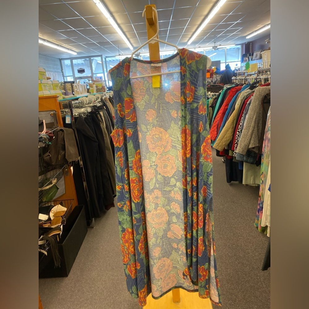 🛍️ Lularoe Large Floral Long Vest